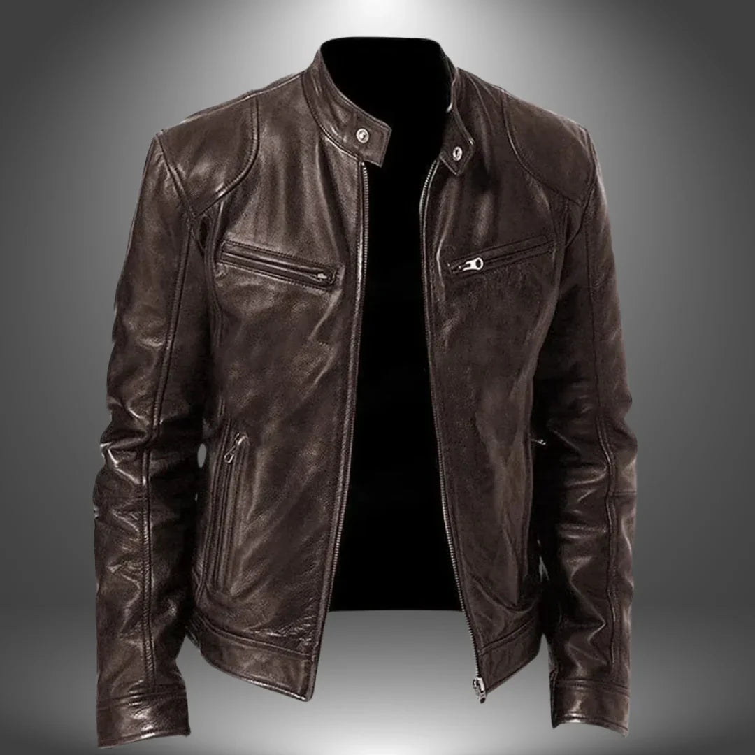 James | Chaqueta de Cuero Artesanal para Hombre