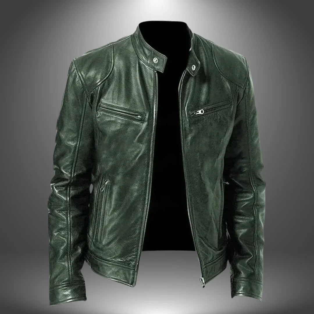 James | Chaqueta de Cuero Artesanal para Hombre