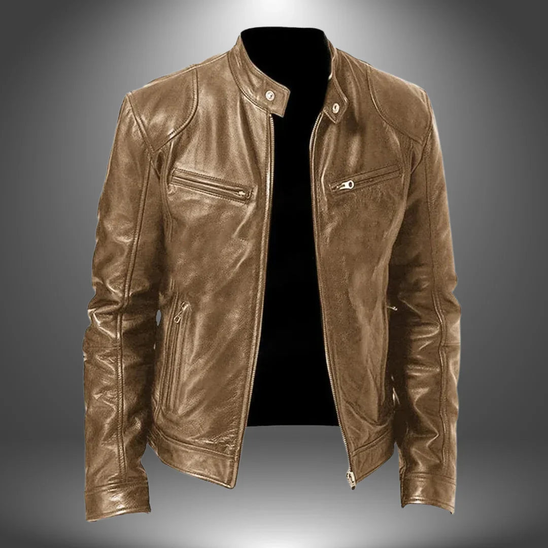 James | Chaqueta de Cuero Artesanal para Hombre
