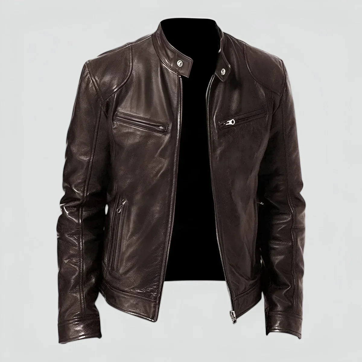 Theodore | Chaqueta de cuero elegante y versátil
